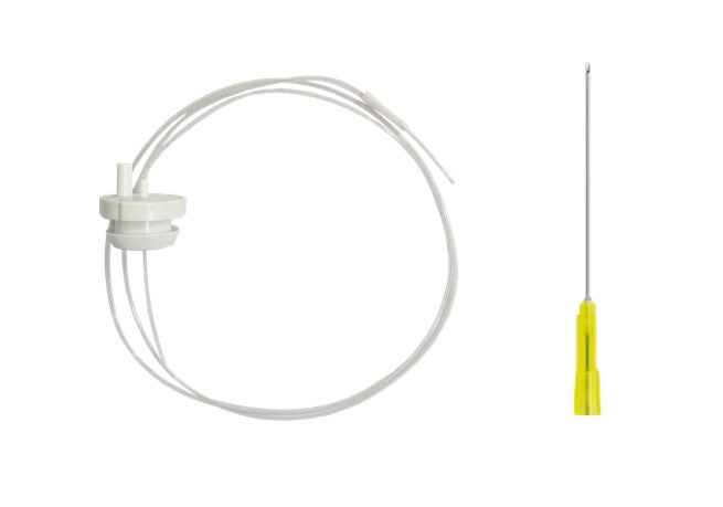 Line for aspiration w/ stopper + needle for aspiration 18g/20g easy plug